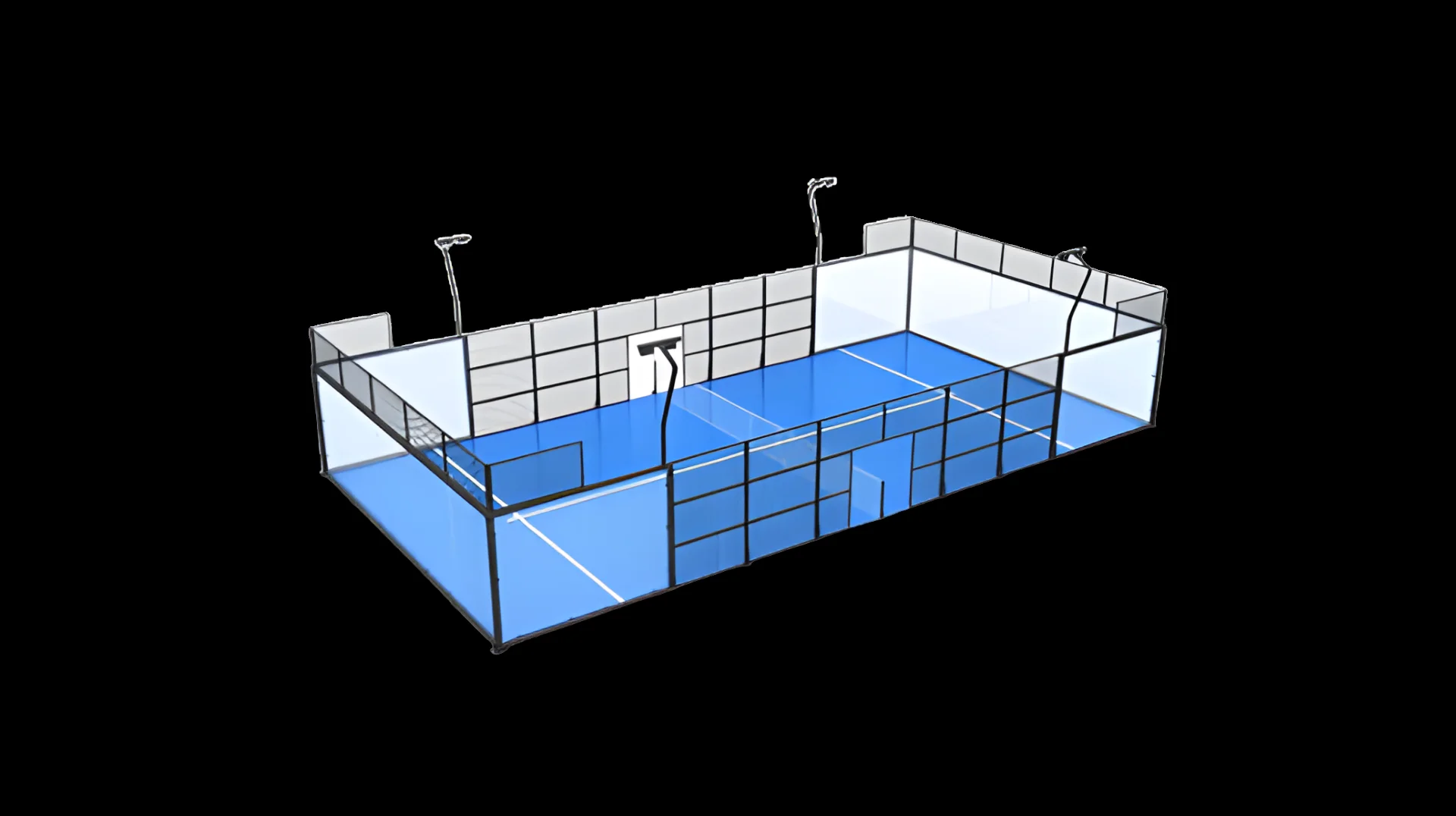 Panoramic padel court